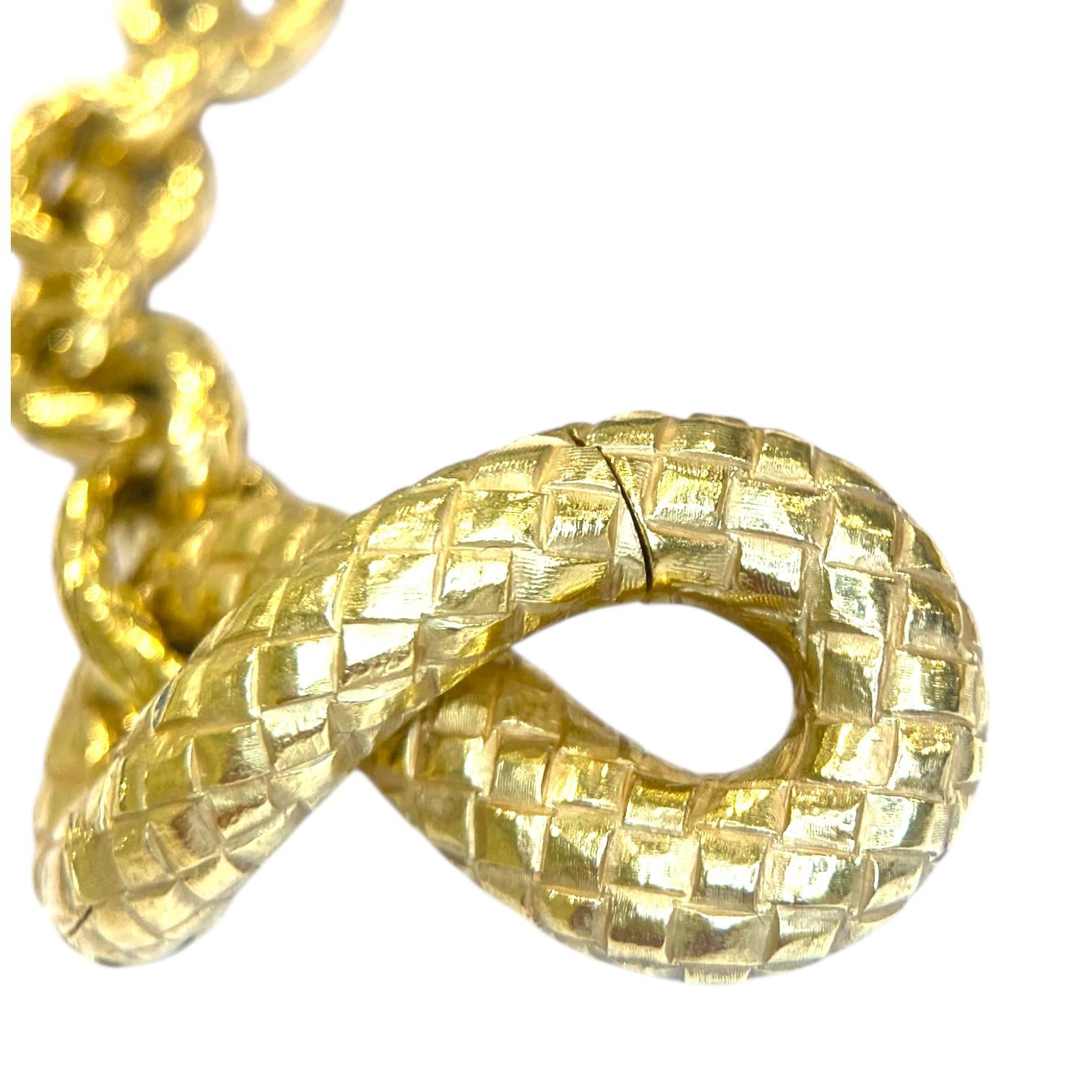 Bottega Veneta 18K Yellow Gold Torcello Bracelet