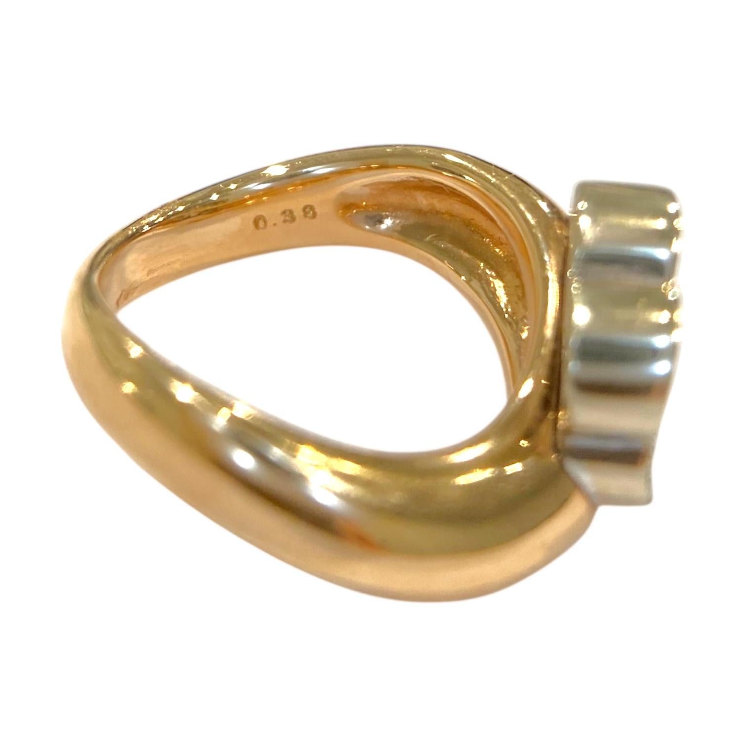 Ponte Veccio 18K Pave Diamond Flower Ring