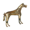 Vintage 14K Gold Horse Brooch with Ruby Eye