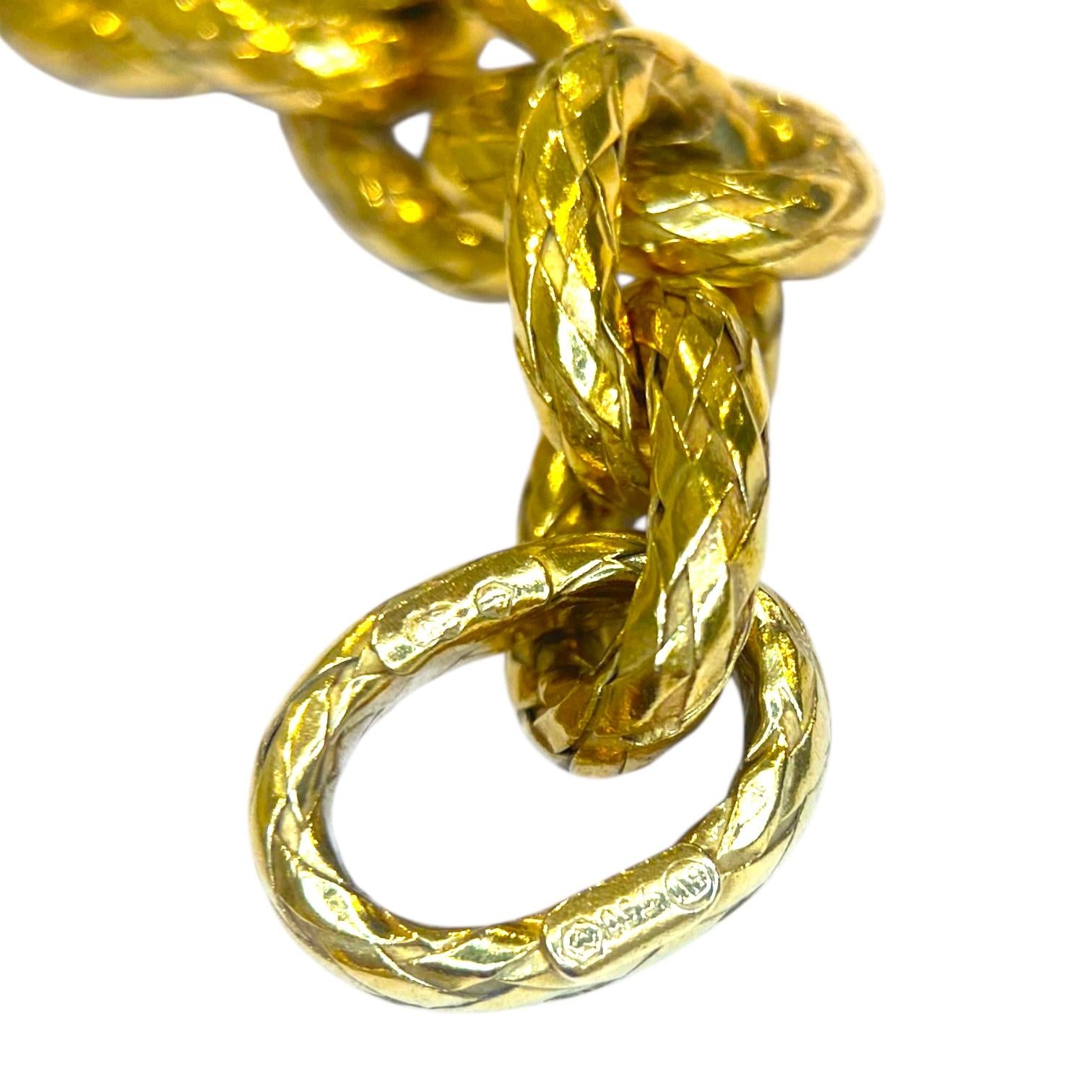 Bottega Veneta 18K Yellow Gold Torcello Bracelet