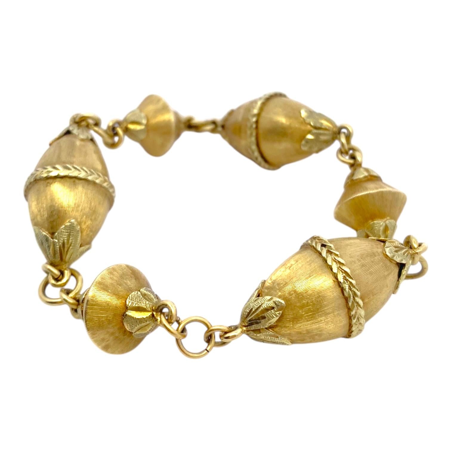 Vintage MOBA 18K Yellow Gold Bracelet