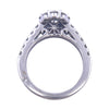 Marchesa 18K White Gold Oval Diamond Engagement Ring