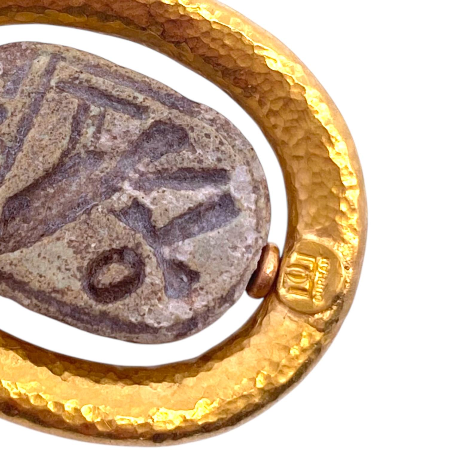 GURHAN 24K Gold Large Scarab Pendant