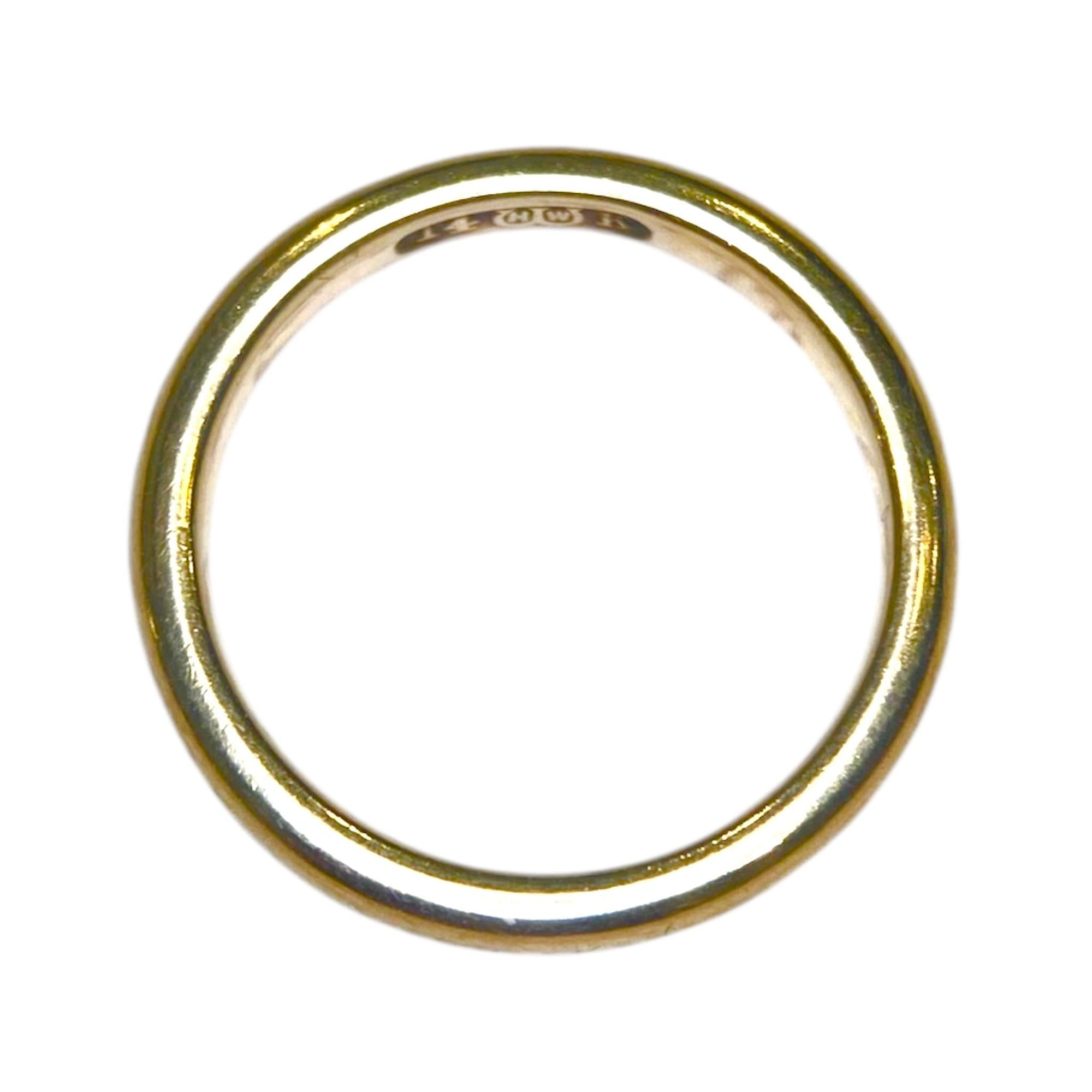 Vintage 14K Yellow Gold Wedding Band