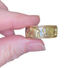 Vintage 18K Gold Elephant Band with Diamonds Size 12