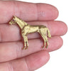 Vintage 14K Gold Horse Brooch with Ruby Eye