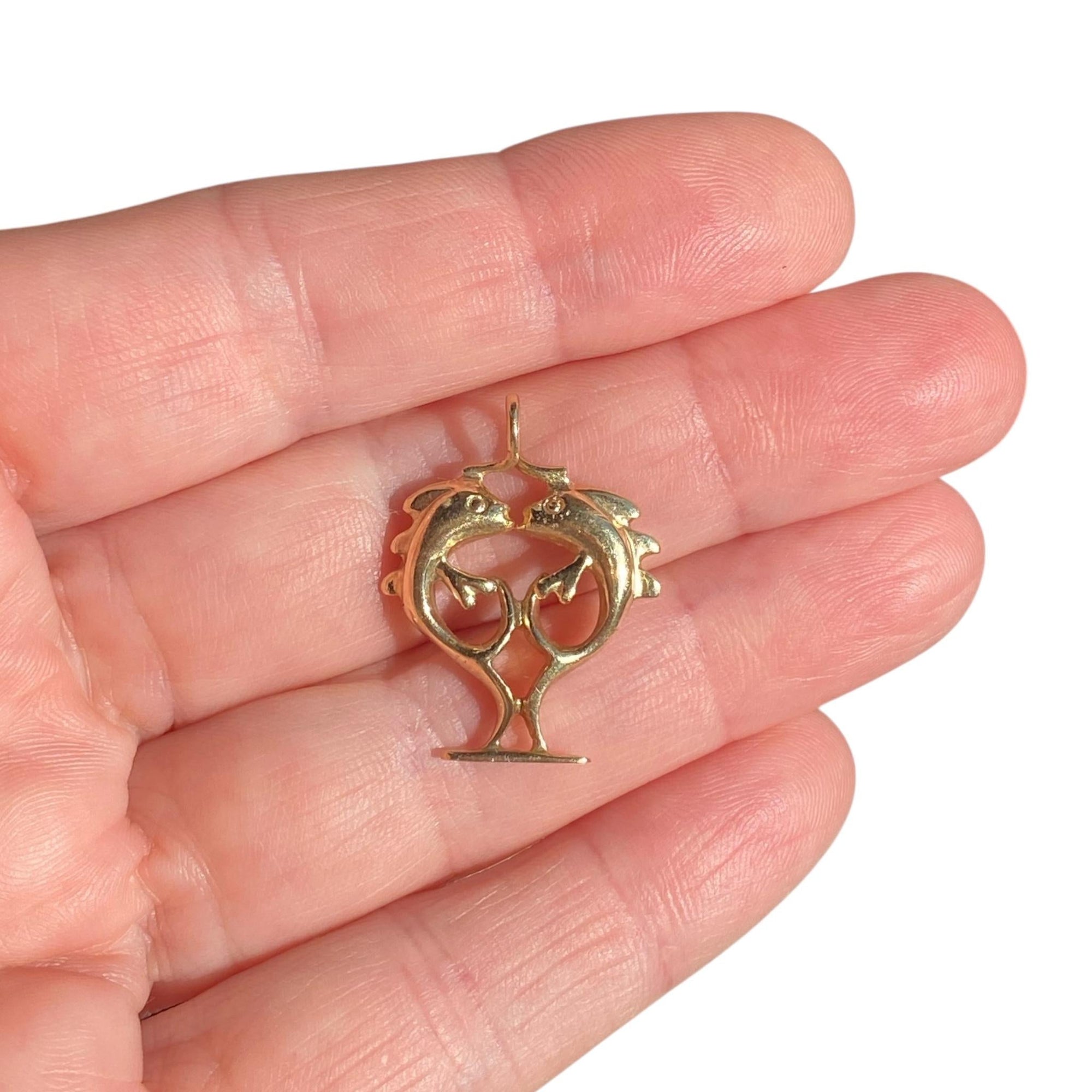 Vintage 14K Gold Pieces Zodiac Charm Pendant