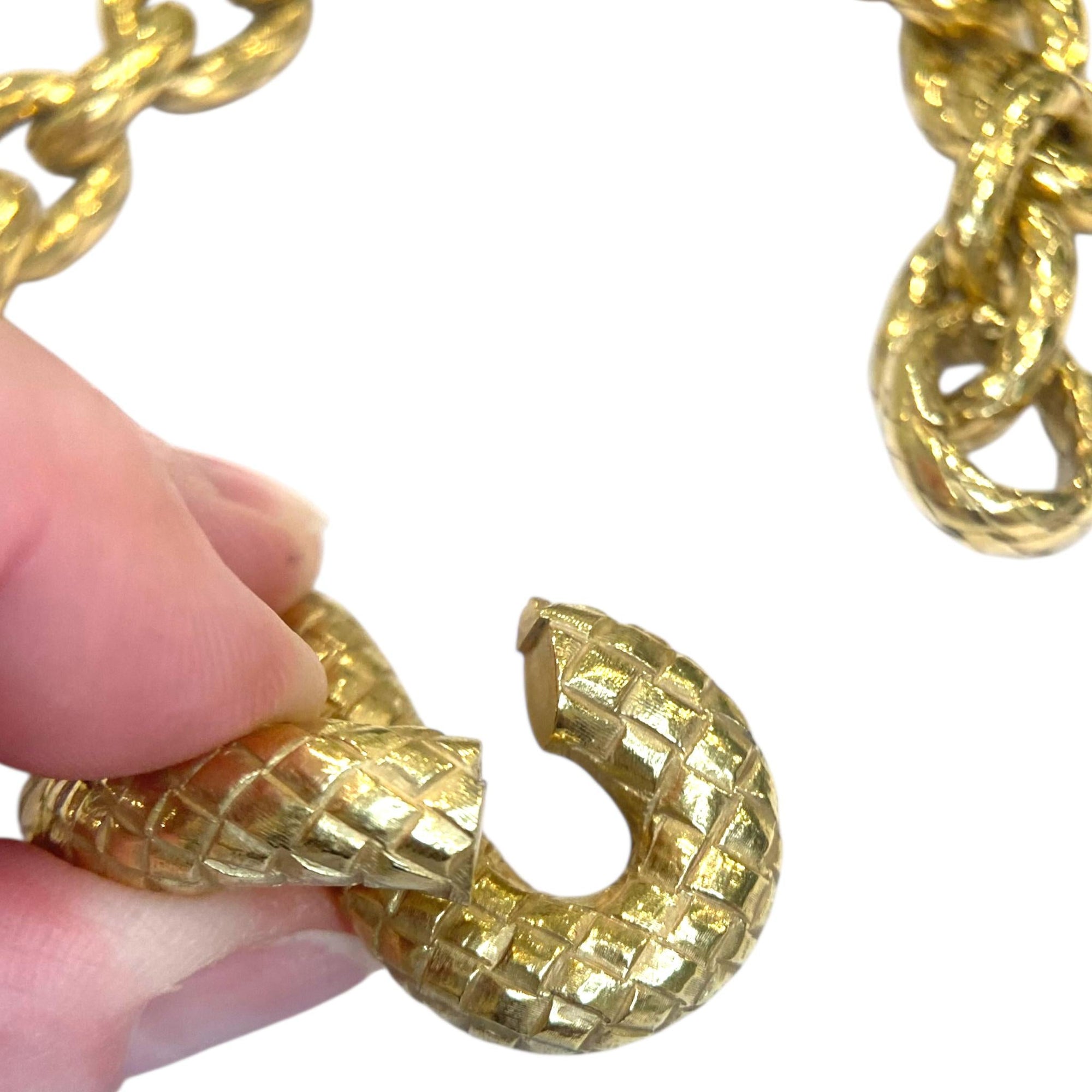 Bottega Veneta 18K Yellow Gold Torcello Bracelet