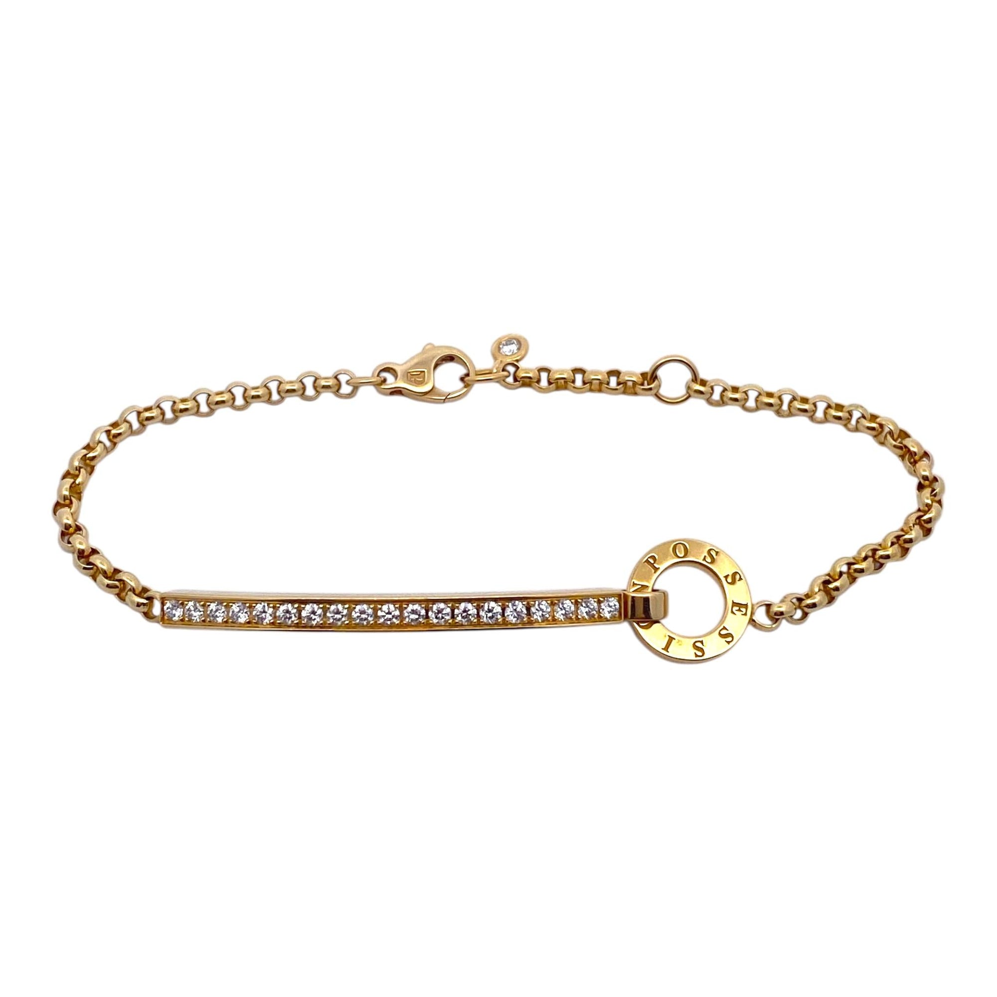 Piaget Possession 18K Yellow Gold Diamond Bracelet