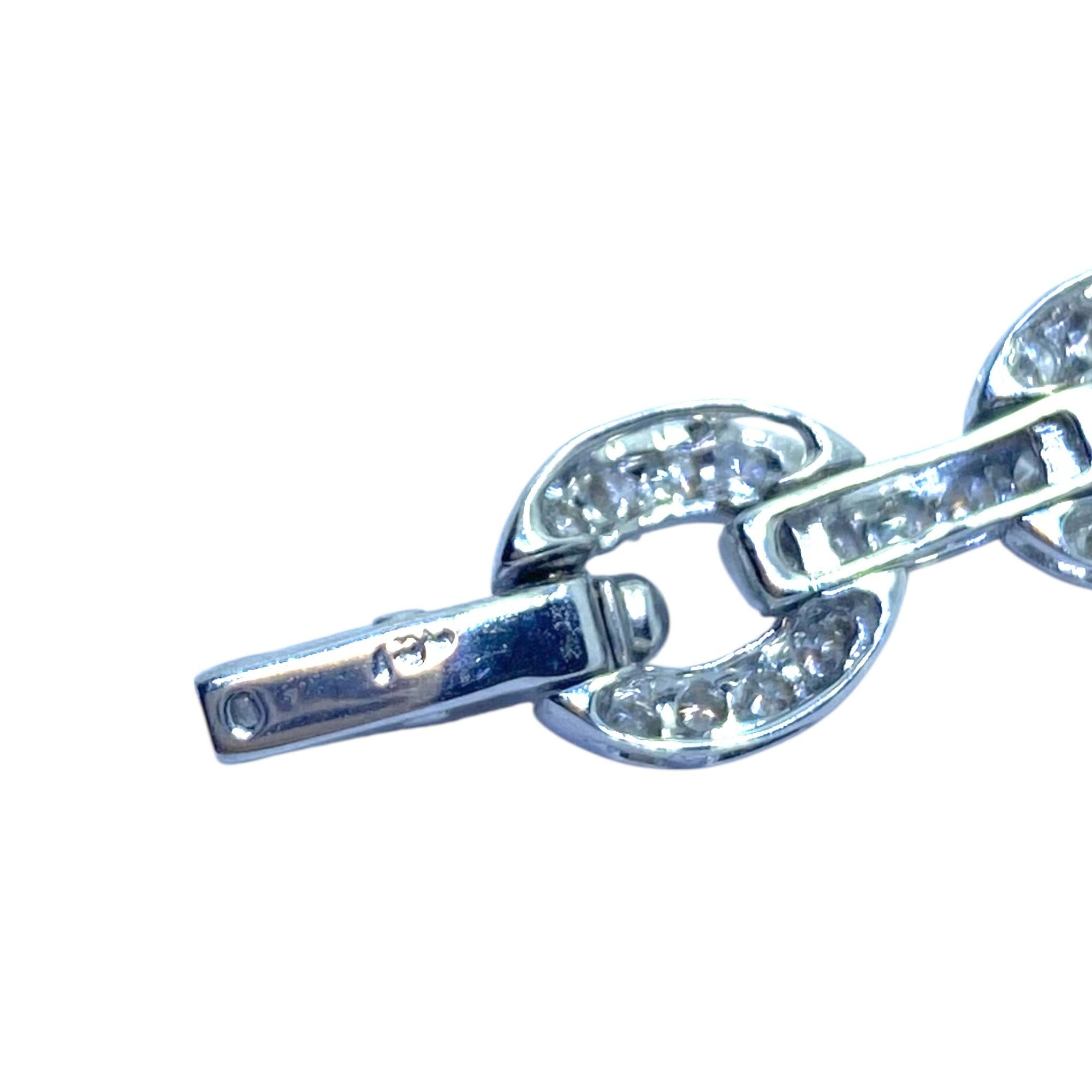 Vintage 18K White Gold Diamond Bracelet