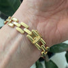 Vintage 14K Yellow Gold Panther Links Bracelet