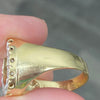 Vintage 14K Gold Diamond Horseshoe Ring Size 10