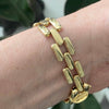 Vintage 14K Yellow Gold Panther Links Bracelet