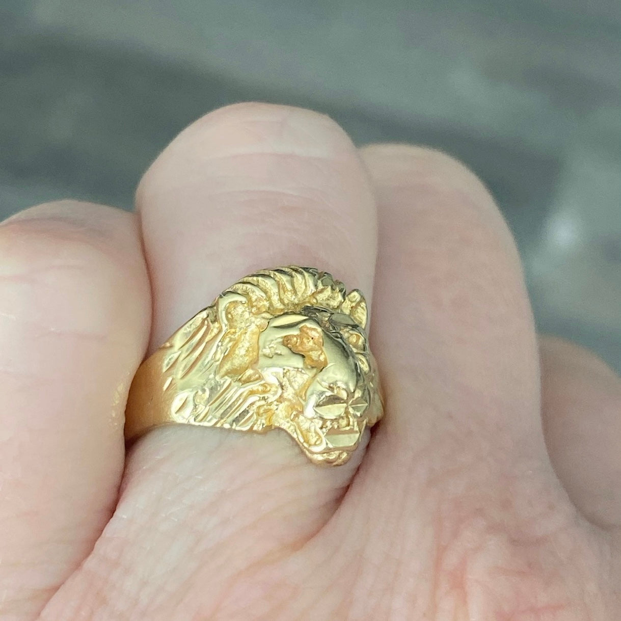 Taicanon Gothic Jewelry, Gold Lion Head Ring Cool Boy Band Party Lion Ring  Domineering Men's Ring Gold Lion Head Ring Unisex Punk Jewelry Size 7 - 13  - Walmart.com