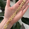 Vintage 14K Yellow Gold Panther Links Bracelet