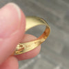 Vintage 14K Gold Diamond Horseshoe Ring Size 10