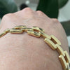 Vintage 14K Yellow Gold Panther Links Bracelet