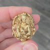 Vintage Hand Crafted 14K Yellow Gold Aquarius Zodiac Ring