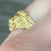 Vintage 14K Yellow Gold Lion Head Ring