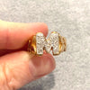 Vintage 14K Gold "M" Initial Ring