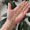 Vintage 14K Yellow Gold Panther Links Bracelet