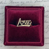 Vintage 14K Yellow Gold Love Ring