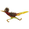 Vintage Road Runner Enamel and Gold Bird Brooch
