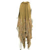 Alexander McQueen Chiffon Draped V Neck Blouse Dress