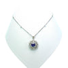 Gorgeous Tanzanite Diamond Gold Pendant Necklace