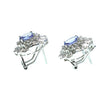 Tanzanite Diamond Gold Earrings