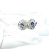 Tanzanite Diamond Gold Earrings