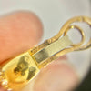Vintage Hermes Paris 18K Yellow Gold Pave Diamond Earrings