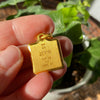 24K Gold Gemini Zodiac Pendant