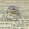Edwardian GIA No Heat Pink Sapphire and Diamond Ring
