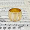 Vintage 14K Gold Wide Band Ring