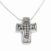Andreoli Multi-Color Diamond Cross Pendant Necklace