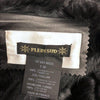 Plein Sud Black Leather and Fur Coat, Size 38