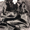 Plein Sud Black Leather and Fur Coat, Size 38