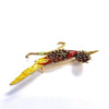 Vintage Road Runner Enamel and Gold Bird Brooch