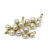 Ming's Hawaii Vintage 14K Yellow Gold Pearl Cluster Brooch