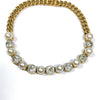 Antique French Certified Natural Pearl Diamond 18K Gold Bracelet