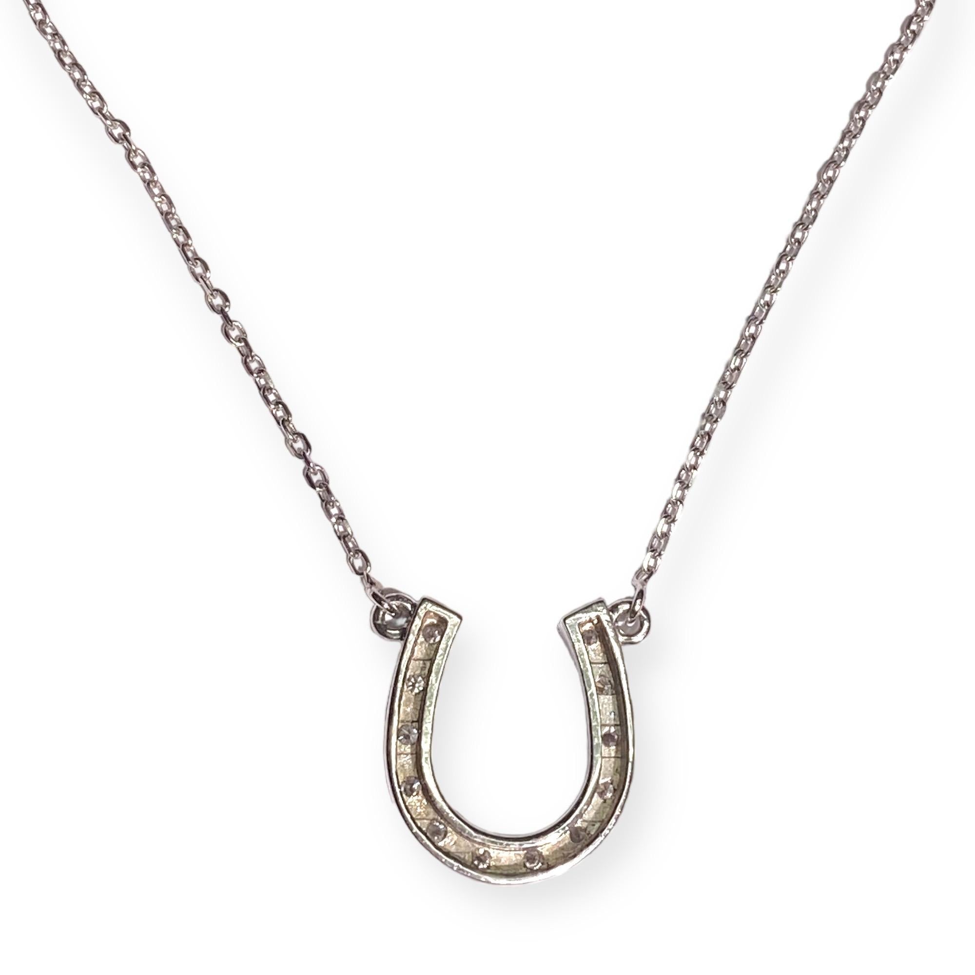 DIAMOND HORSESHOE NECKLACE(2ZN2454)K18 ネックレス｜スター