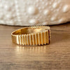 Vintage 14K Yellow Gold Ruby & Diamond Ring Size 10.25