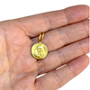 Vintage 18K Yellow Gold Virgin Mary Small Charm Pendant