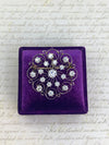 Antique Platinum & 14K Gold Diamond Scroll Pendant Brooch