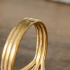 Vintage Ming's Hawaii 14K Yellow Gold Large Lavender Jade Ring