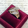 Victorian 14K Rose Gold Triple Snake Ring Size 10