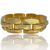 Vintage 18K Yellow Gold Large Mid-Century Bracelet