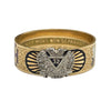 Vintage 14K Masonic 32nd Degree Scottish Rite Enamel Band Ring Size 11.5