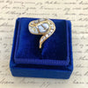 Vintage Gold Bearing Quartz and Diamond Ring
